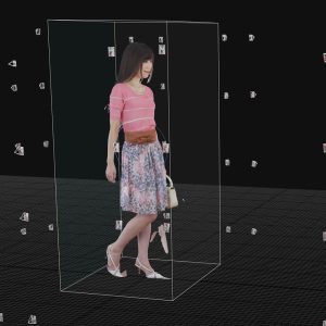 フォトグラメトリ女性3Dモデル素材建築CG