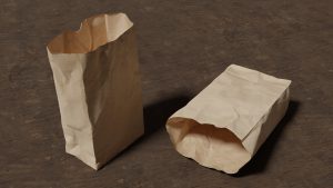 紙袋3Dモデル無料フォトグラメトリ3Dスキャン
